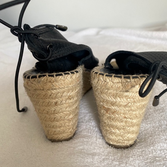Dkny Black wedge espadrilles. - Picture 3 of 8